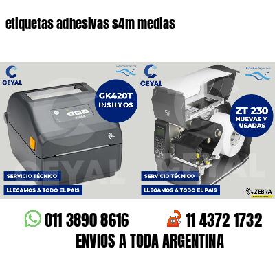 etiquetas adhesivas s4m medias