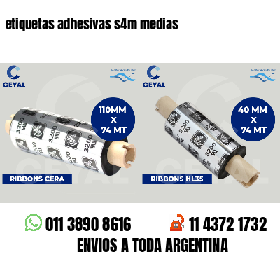 etiquetas adhesivas s4m medias
