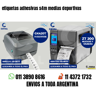 etiquetas adhesivas s4m medias deportivas