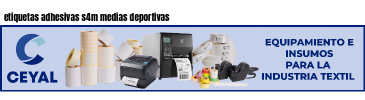 etiquetas adhesivas s4m medias deportivas