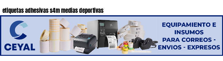 etiquetas adhesivas s4m medias deportivas
