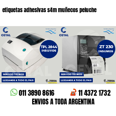etiquetas adhesivas s4m muñecos peluche
