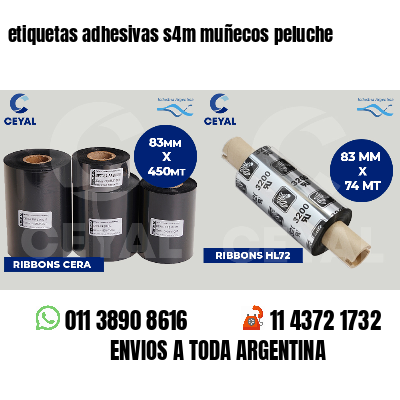 etiquetas adhesivas s4m muñecos peluche