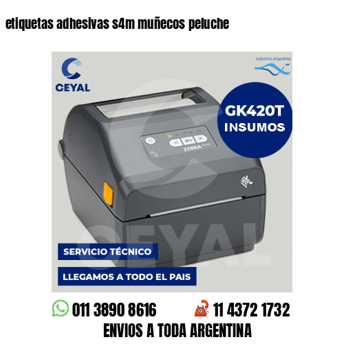 etiquetas adhesivas s4m muñecos peluche