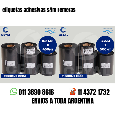 etiquetas adhesivas s4m remeras