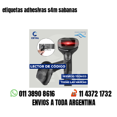 etiquetas adhesivas s4m sabanas