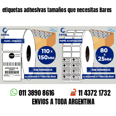 etiquetas adhesivas tamaños que necesitas Bares