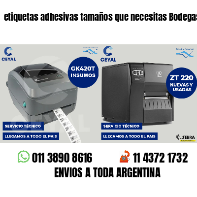 etiquetas adhesivas tamaños que necesitas Bodegas