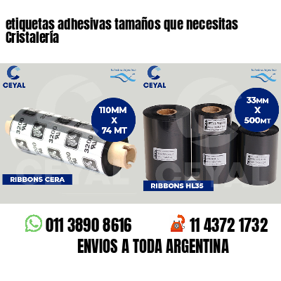 etiquetas adhesivas tamaños que necesitas Cristalería