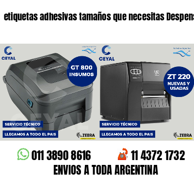 etiquetas adhesivas tamaños que necesitas Despensas