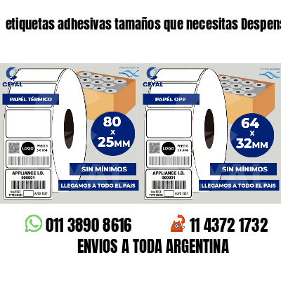 etiquetas adhesivas tamaños que necesitas Despensas