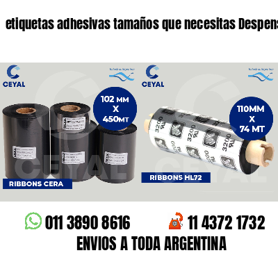 etiquetas adhesivas tamaños que necesitas Despensas