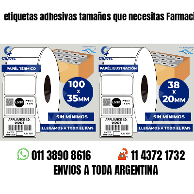 etiquetas adhesivas tamaños que necesitas Farmacias
