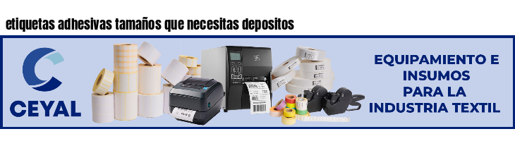 etiquetas adhesivas tamaños que necesitas depositos