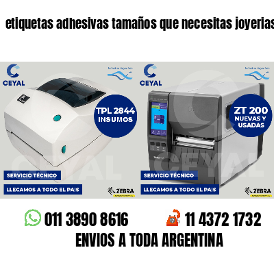 etiquetas adhesivas tamaños que necesitas joyerias