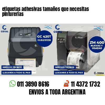 etiquetas adhesivas tamaños que necesitas pinturerías