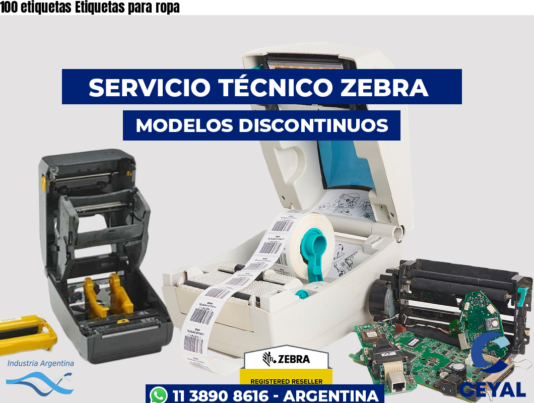 100 etiquetas Etiquetas para ropa