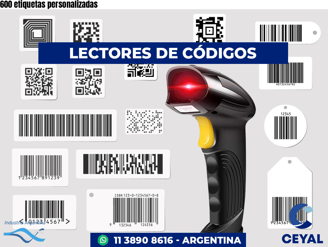 600 etiquetas personalizadas