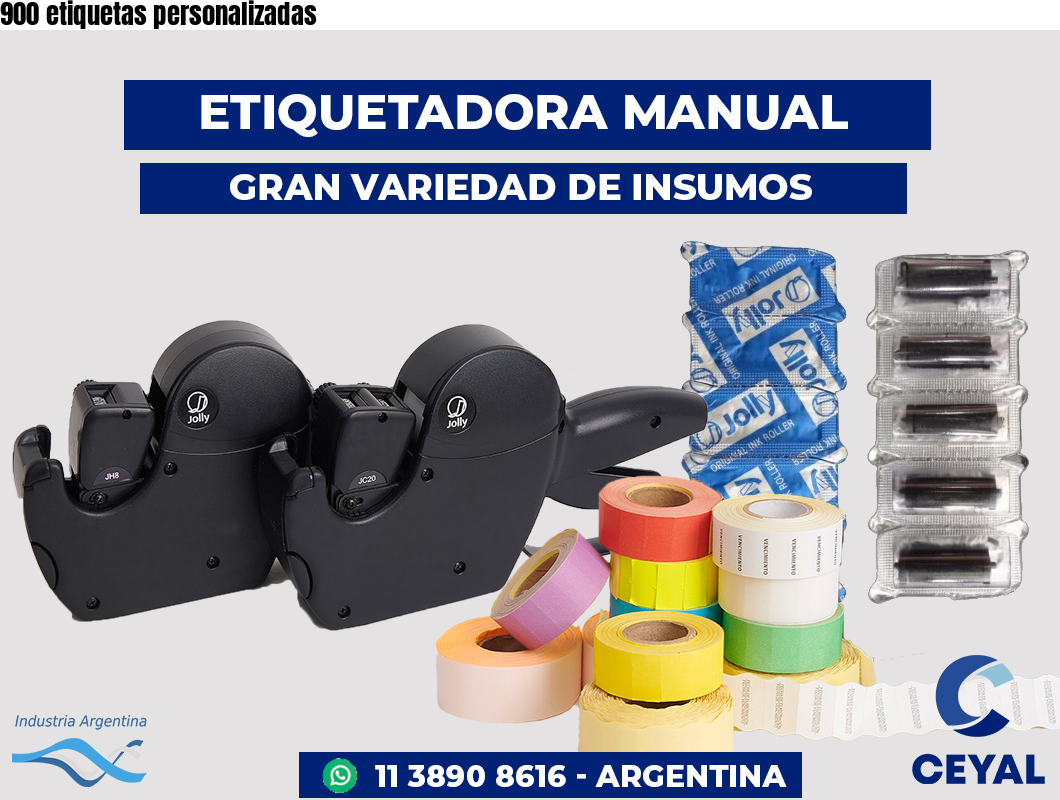 900 etiquetas personalizadas