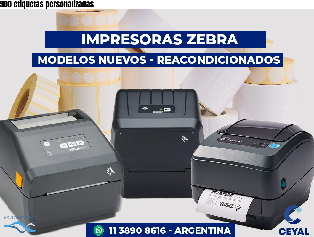 900 etiquetas personalizadas