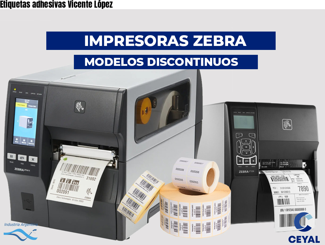 Etiquetas adhesivas Vicente López
