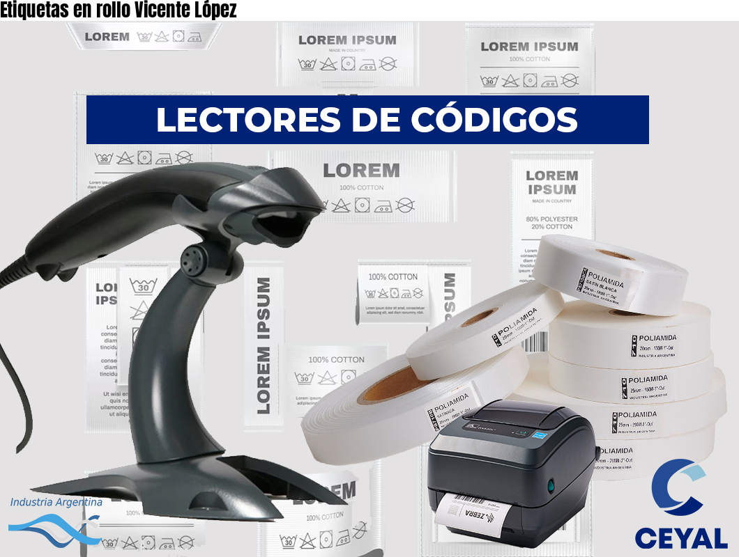 Etiquetas en rollo Vicente López