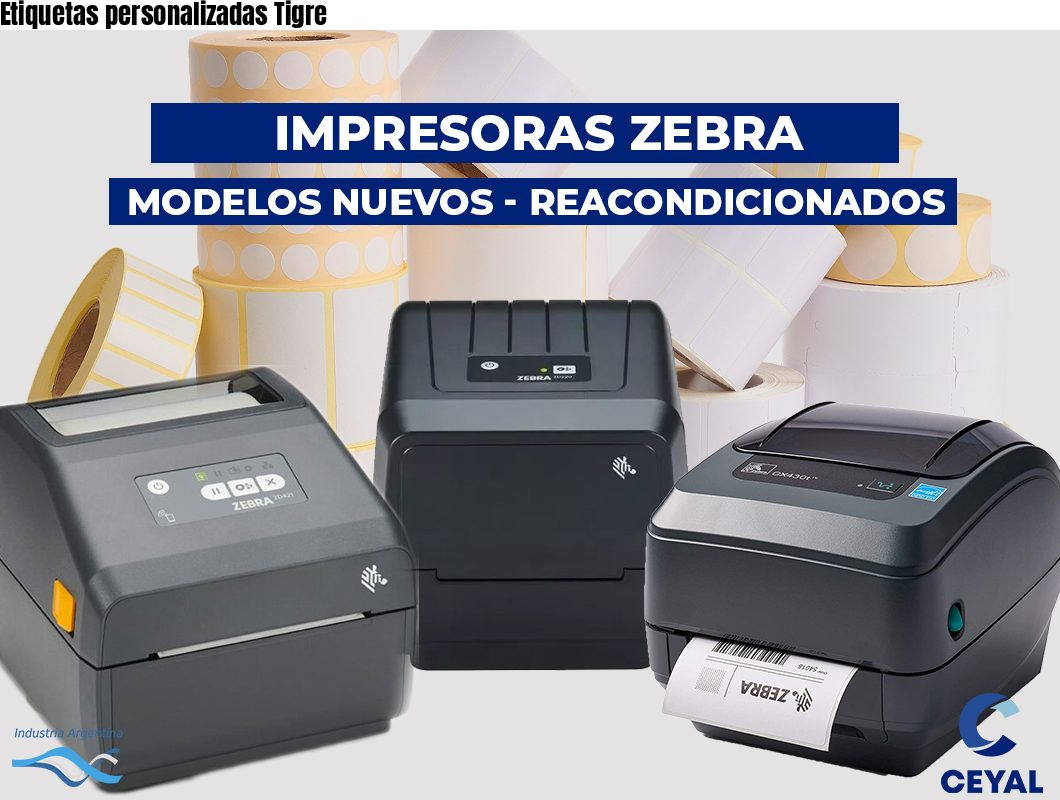 Etiquetas personalizadas Tigre