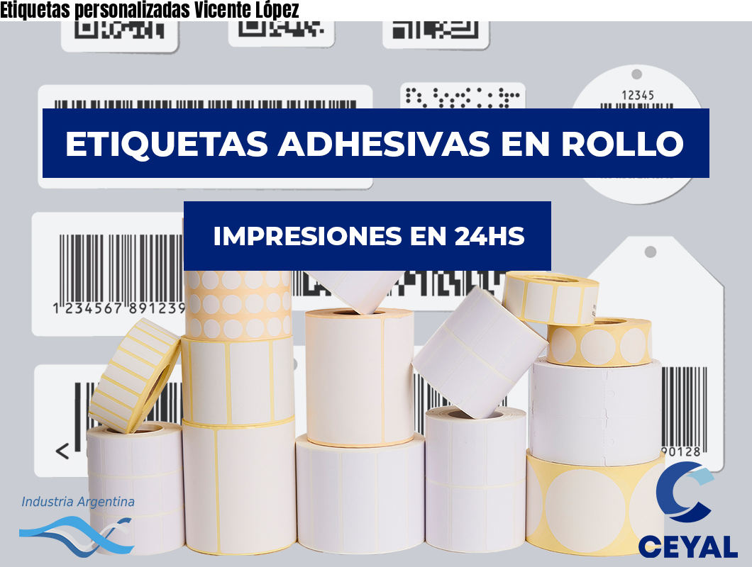 Etiquetas personalizadas Vicente López