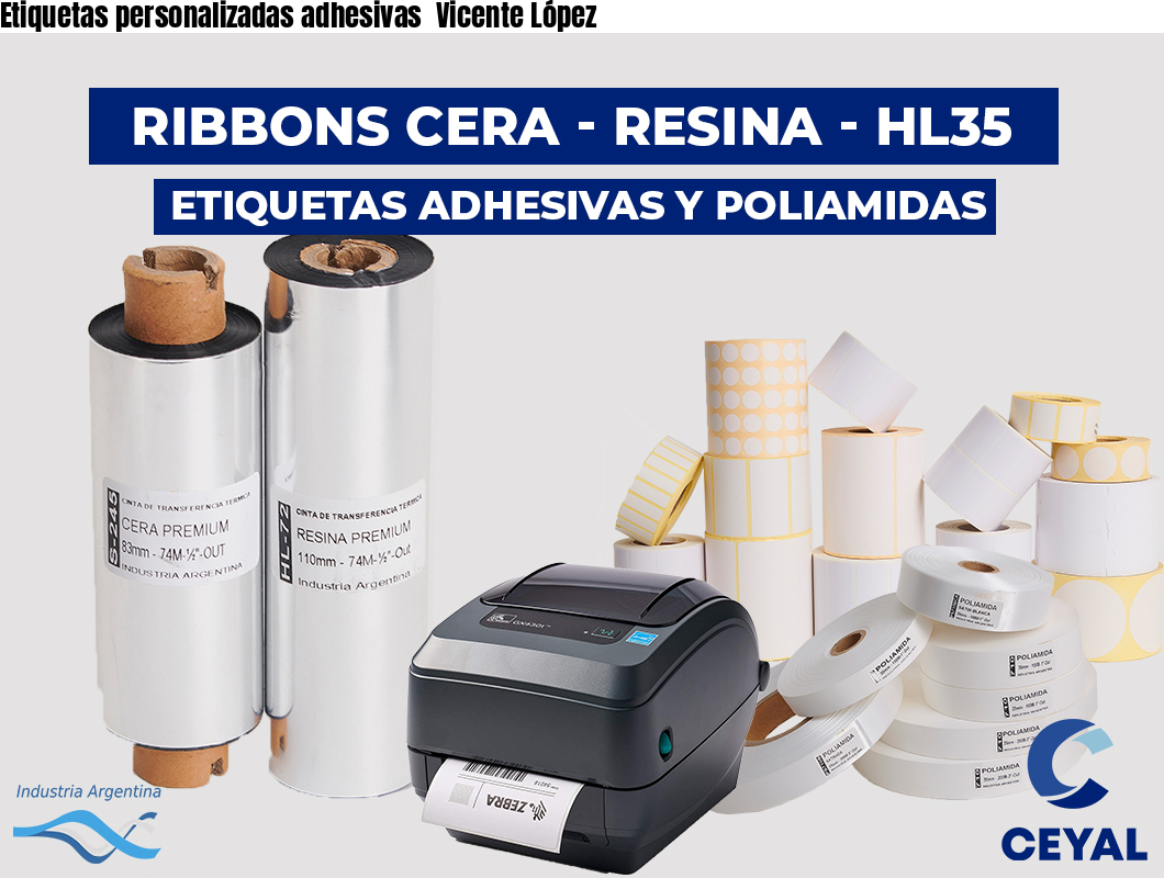 Etiquetas personalizadas adhesivas  Vicente López