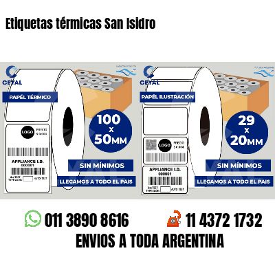 Etiquetas térmicas San Isidro