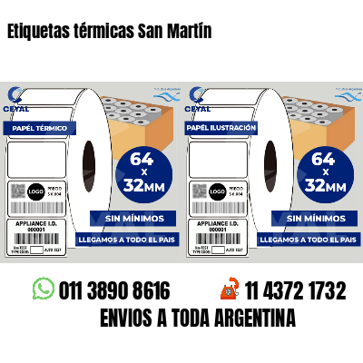 Etiquetas térmicas San Martín