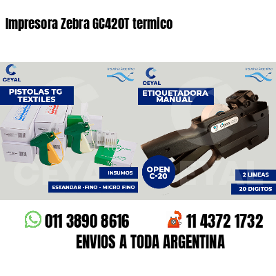Impresora Zebra GC420T termico