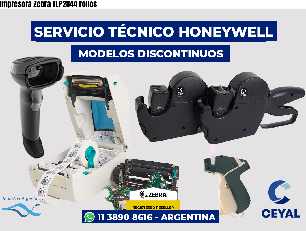 Impresora Zebra TLP2844 rollos