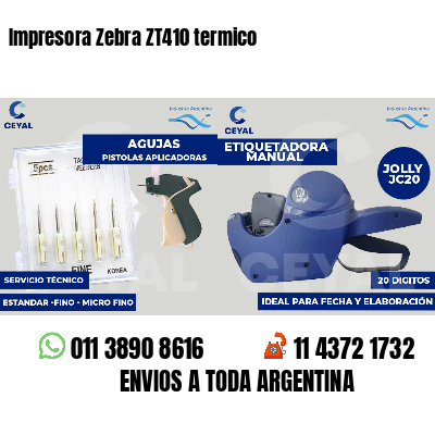 Impresora Zebra ZT410 termico