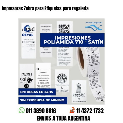 Impresoras Zebra para Etiquetas para regaleria