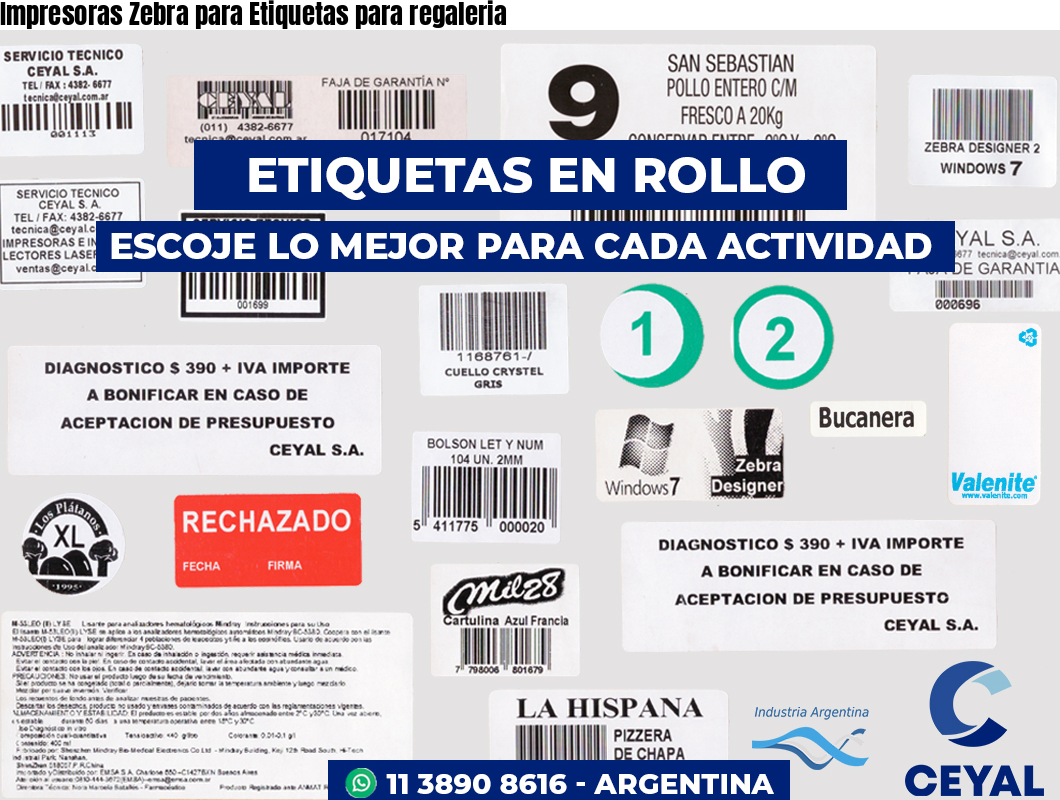Impresoras Zebra para Etiquetas para regaleria