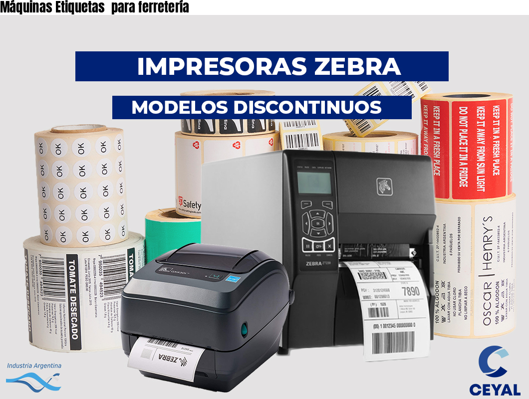 Máquinas Etiquetas  para ferretería