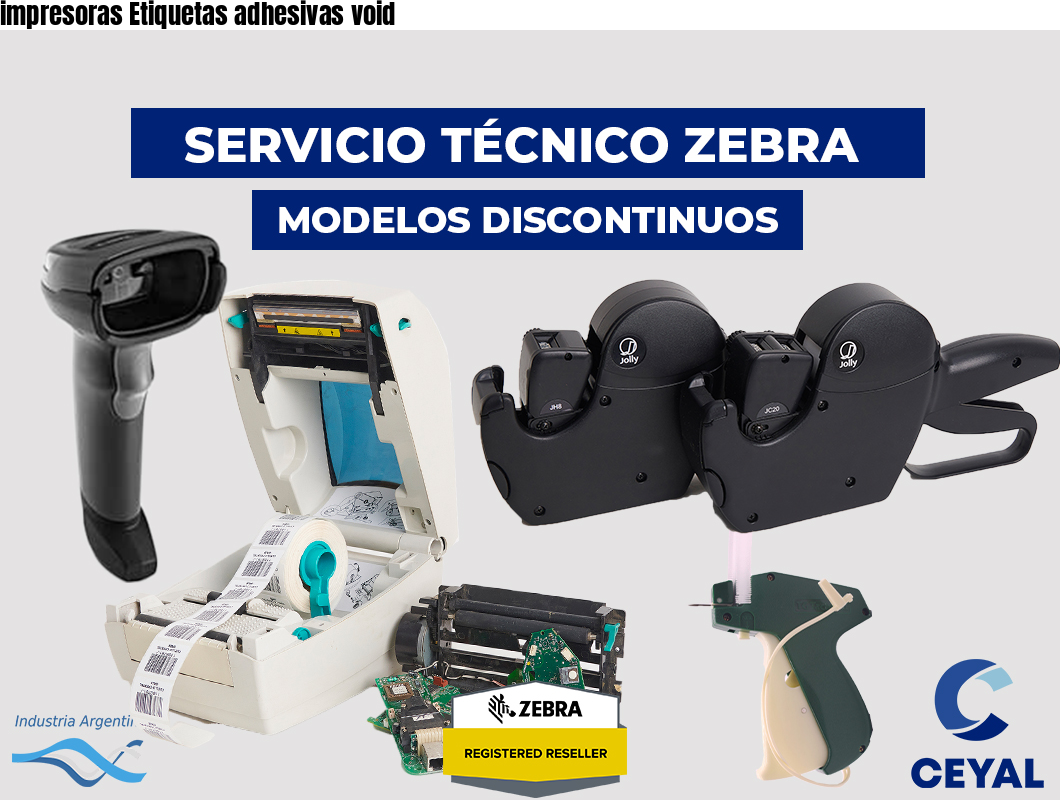 impresoras Etiquetas adhesivas void