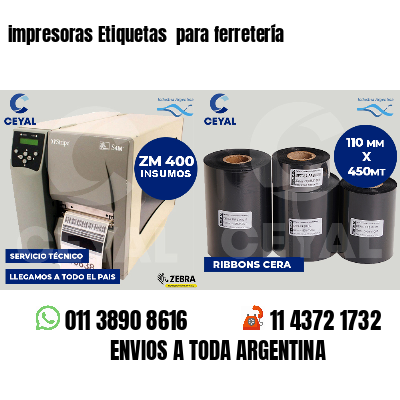 impresoras Etiquetas  para ferretería