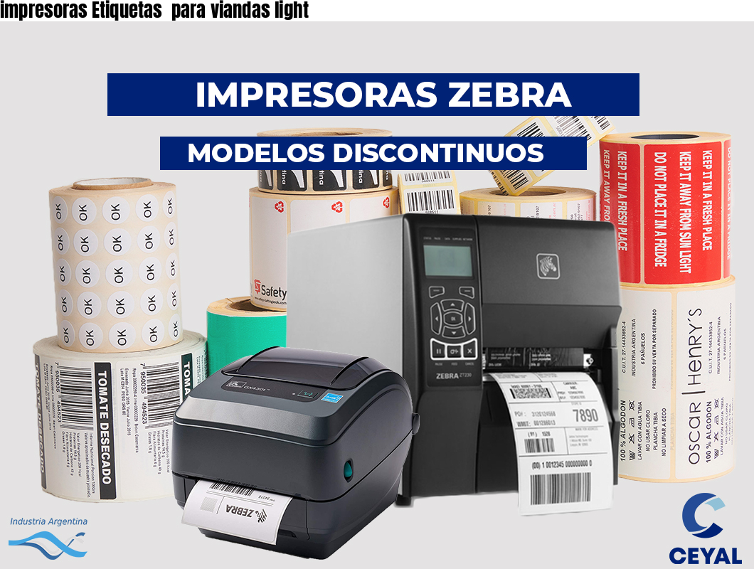impresoras Etiquetas para viandas light