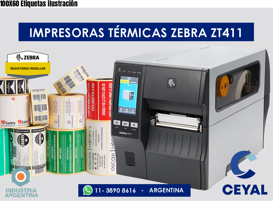 100X60 Etiquetas ilustración