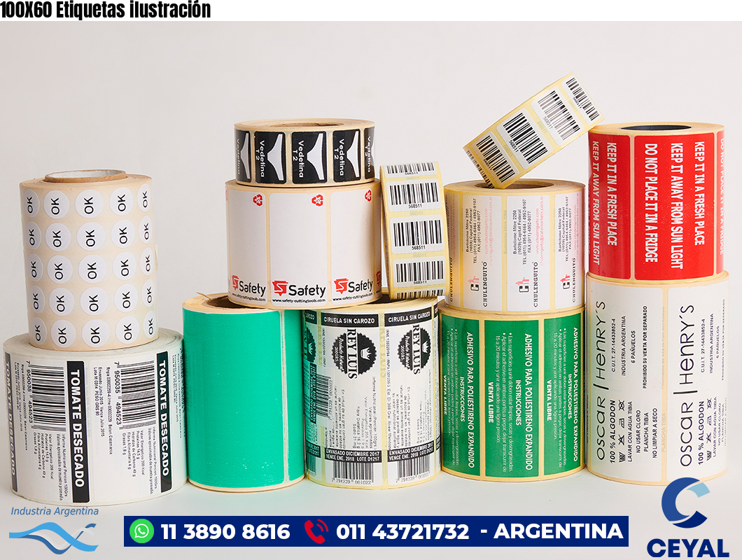 100X60 Etiquetas ilustración