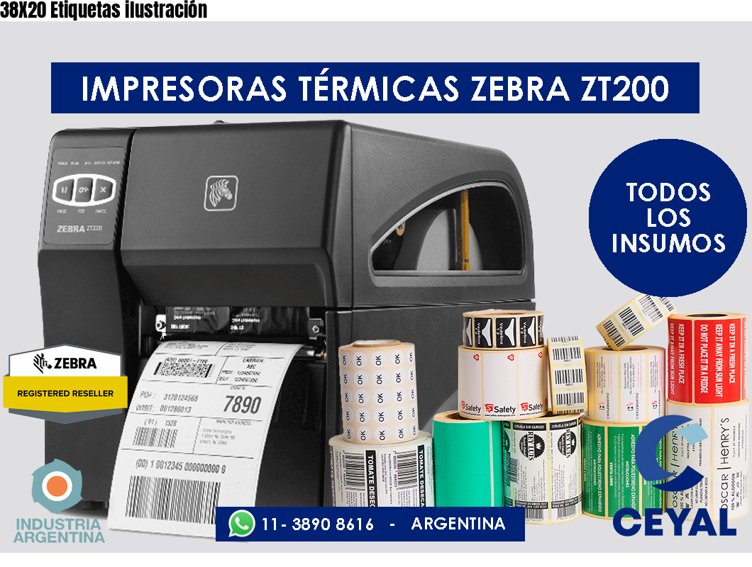 38X20 Etiquetas ilustración