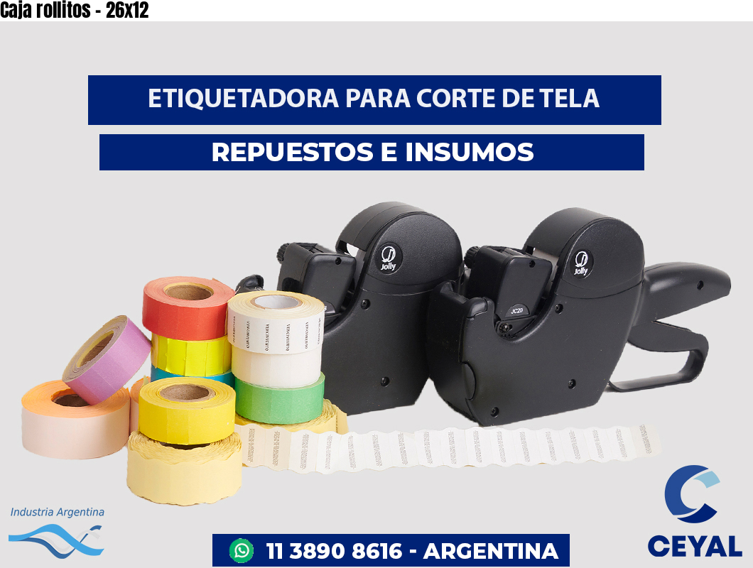 Caja rollitos - 26x12