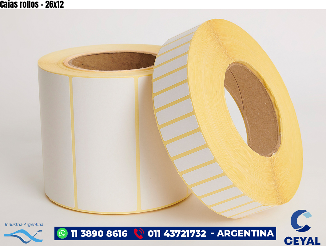 Cajas rollos - 26x12