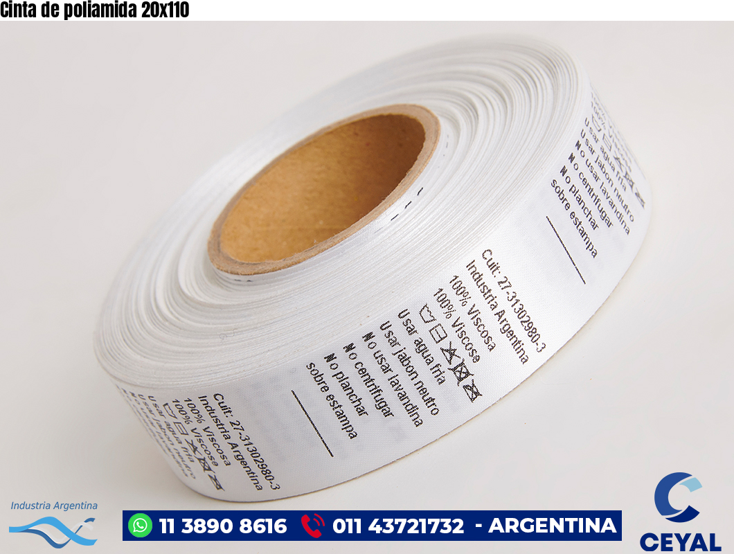 Cinta de poliamida 20×110