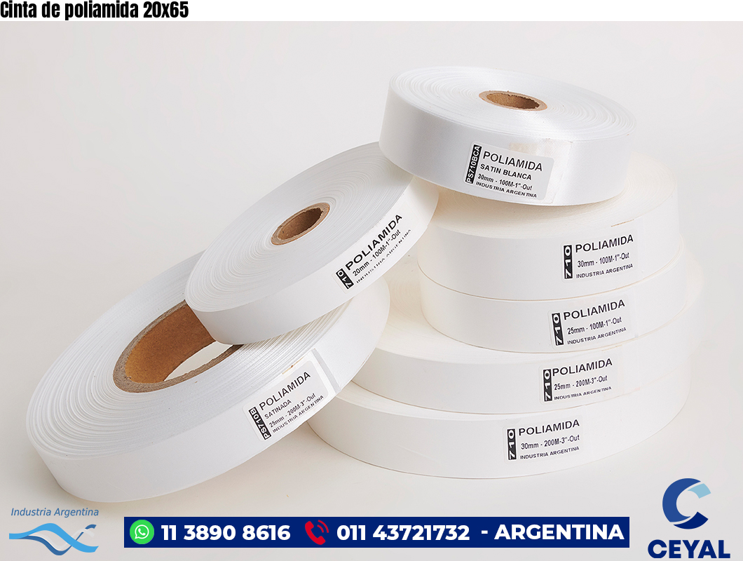 Cinta de poliamida 20×65