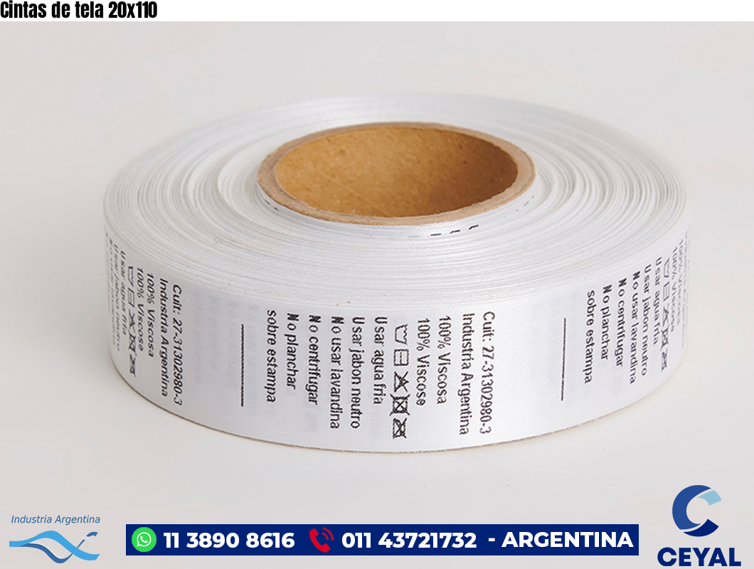 Cintas de tela 20×110