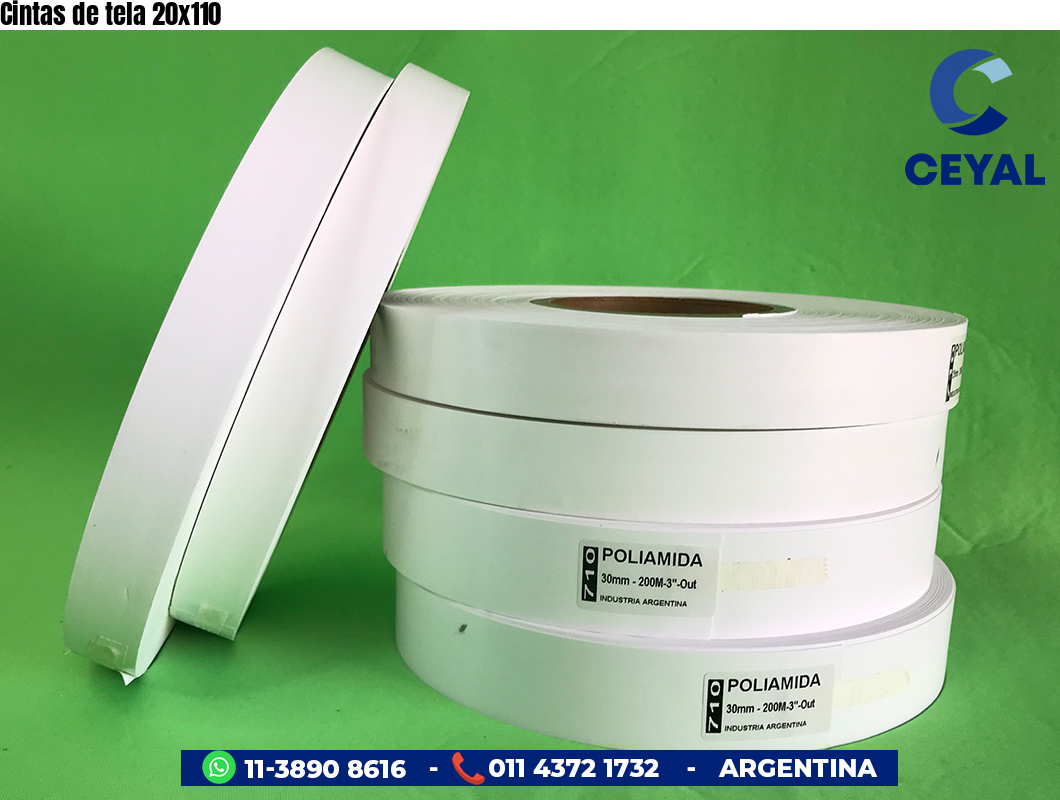 Cintas de tela 20x110
