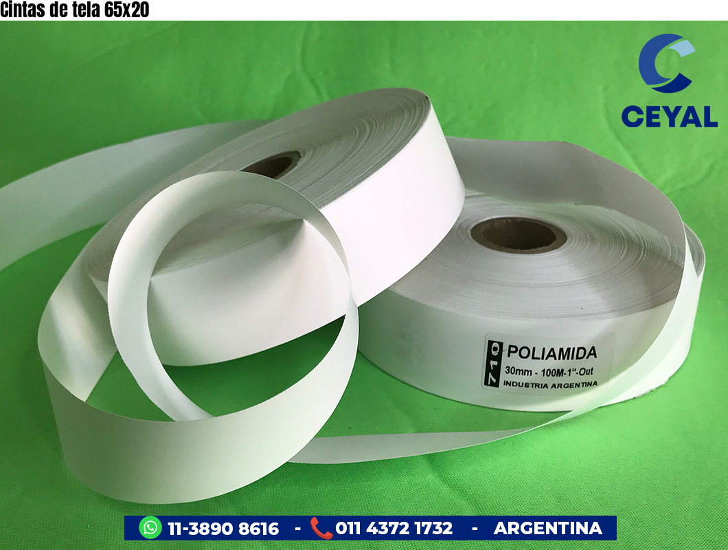 Cintas de tela 65×20